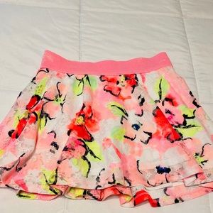 Justice Girls Floral Multi Colored Skort (Size 10)